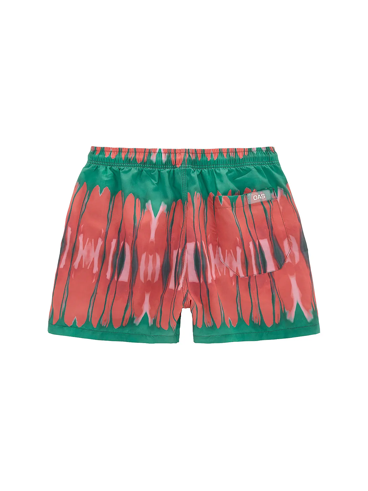 OAS | Badeshorts GREEN SQUIGGLE | bunt